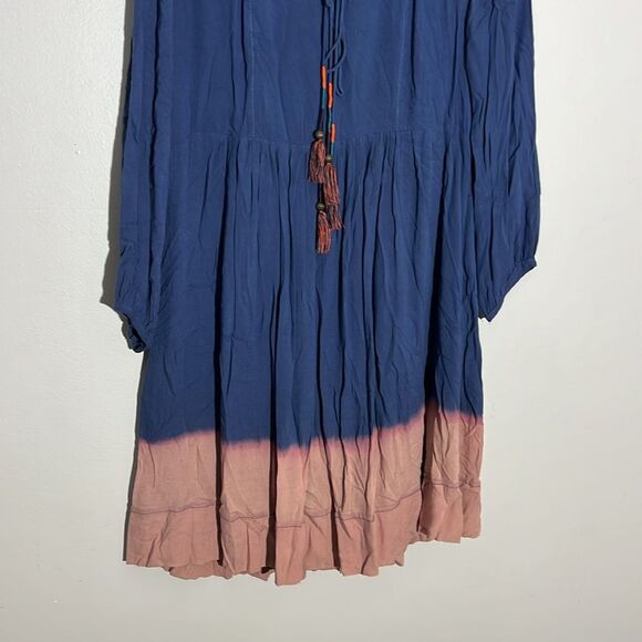 Anthropologie Holding Horses Ombré tassel peasant dress Women's size 4 - Picture 6 of 10